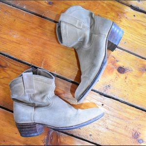 FRYE Suede Inside ZIP Billy Cowboy Boot